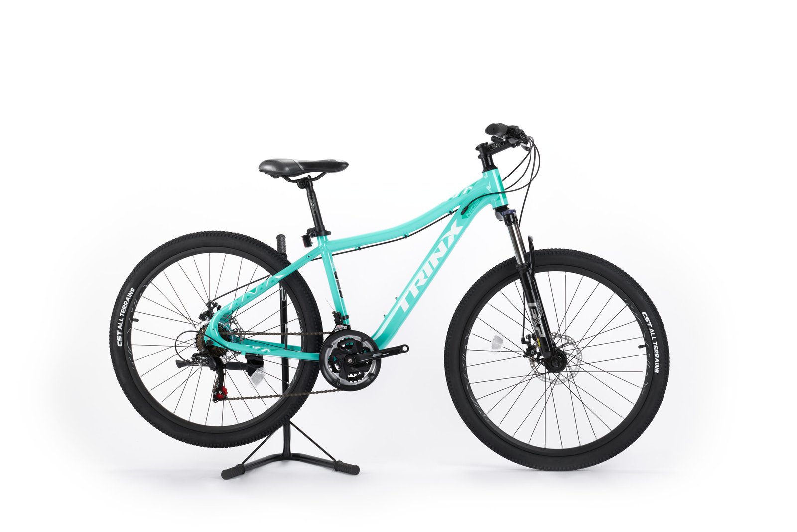 N106 MTB mujer Verde Blanco Verde derecha