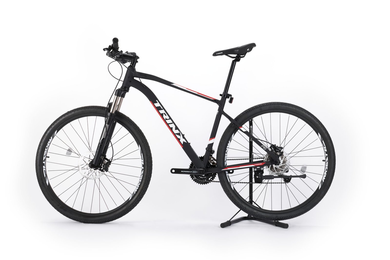 M1000 Pro Negro Mate Rojo Blanco izquierda