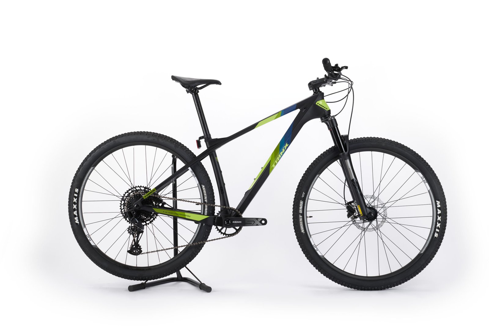 V800 Pro Negro Mate Verde derecha