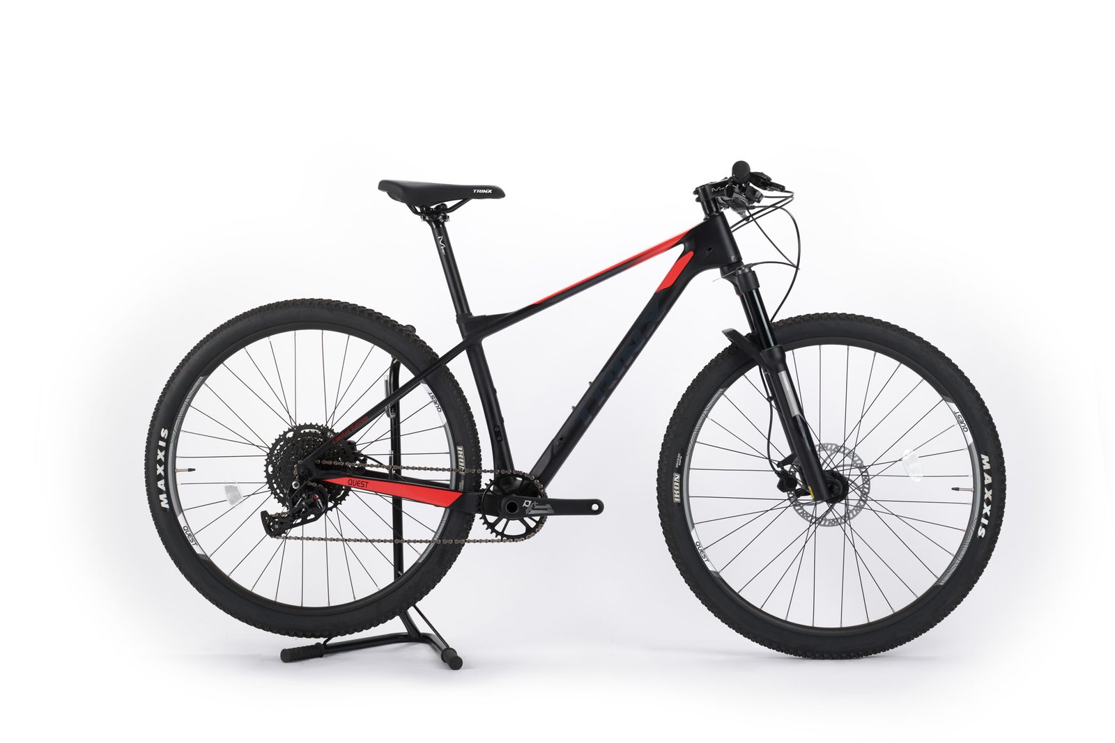 VCT 1000 Quest Negro Mate Naranza derecha